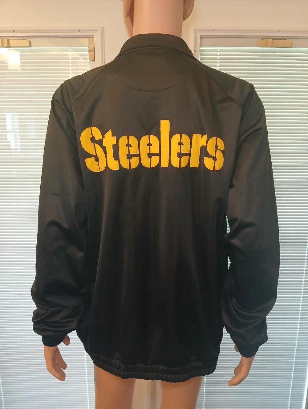 NFL Pittsburgh Steelers Black and Yellow Track Jacket